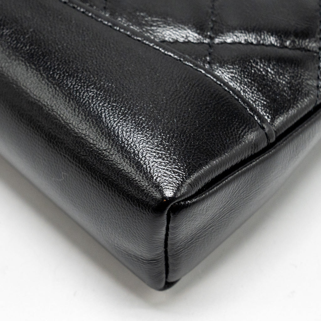 CHANEL 24S Mini 31 Clutch with Chain Shiny Lambskin Black L (microchip)