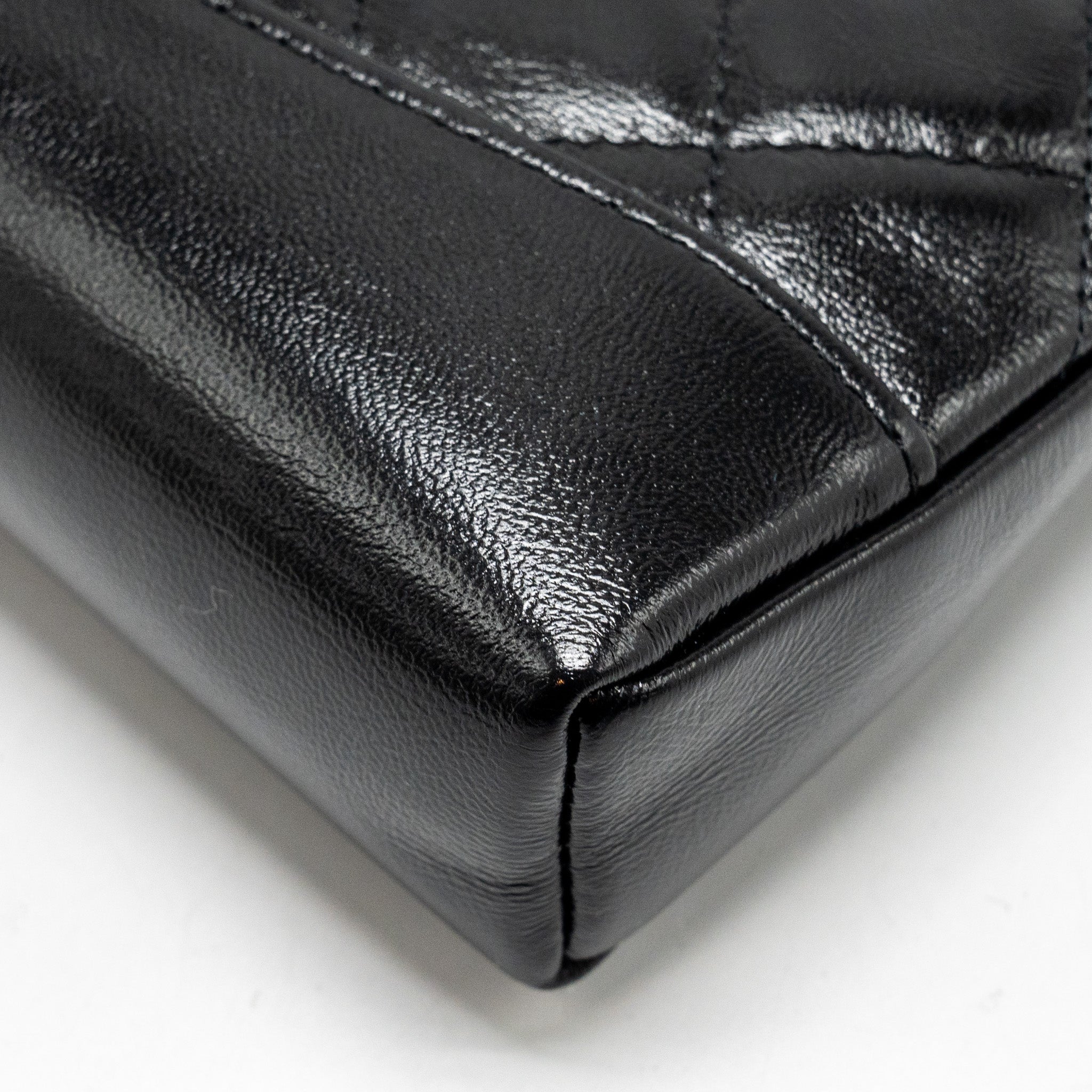 CHANEL 24S Mini 31 Clutch with Chain Shiny Lambskin Black L (microchip)