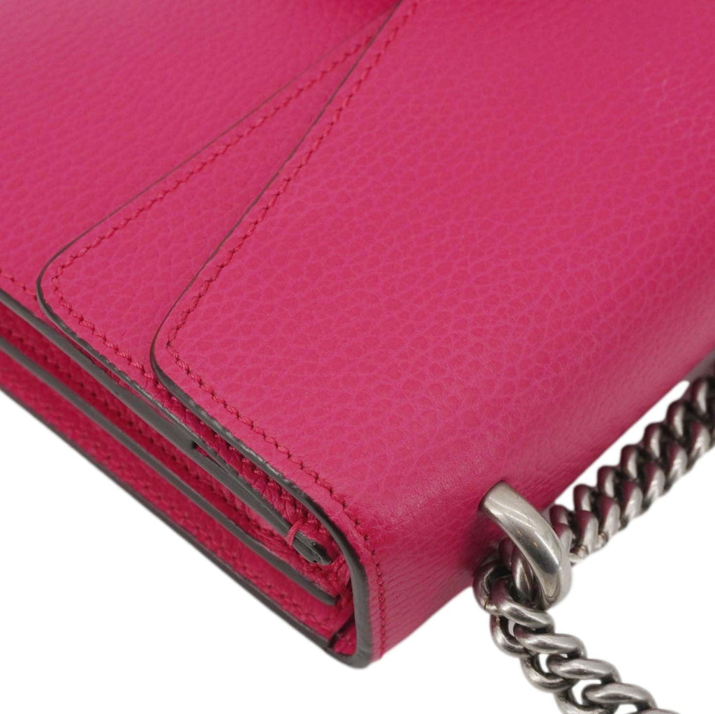 GUCCI Dionysus Small Calfskin Leather Crossbody Bag Pink 400249