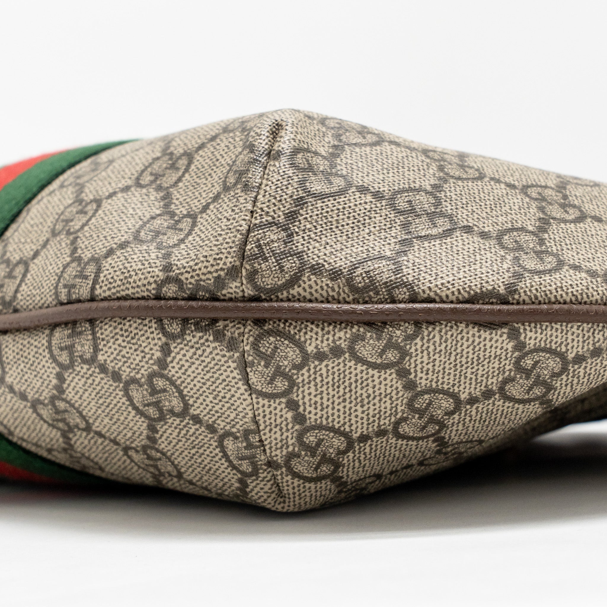 Gucci Small Ophidia Half Moon Crossbody Hobo Bag GG Supreme Canvas