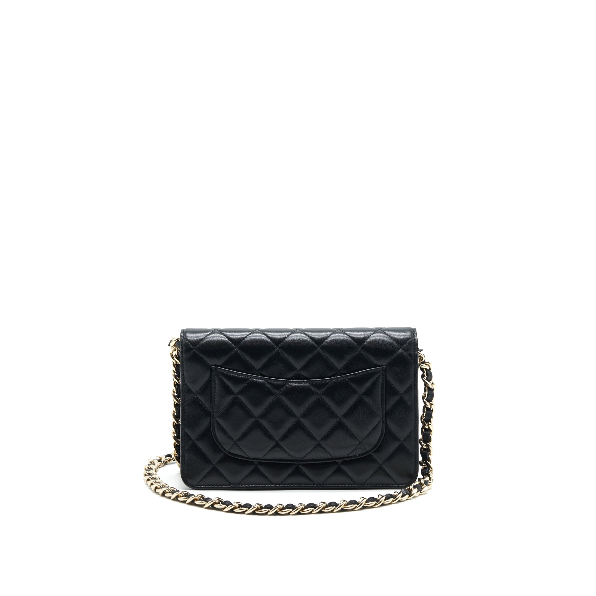 CHANEL WALLET ON CHAIN IN LAMBSKIN WITH CHARMS IN L