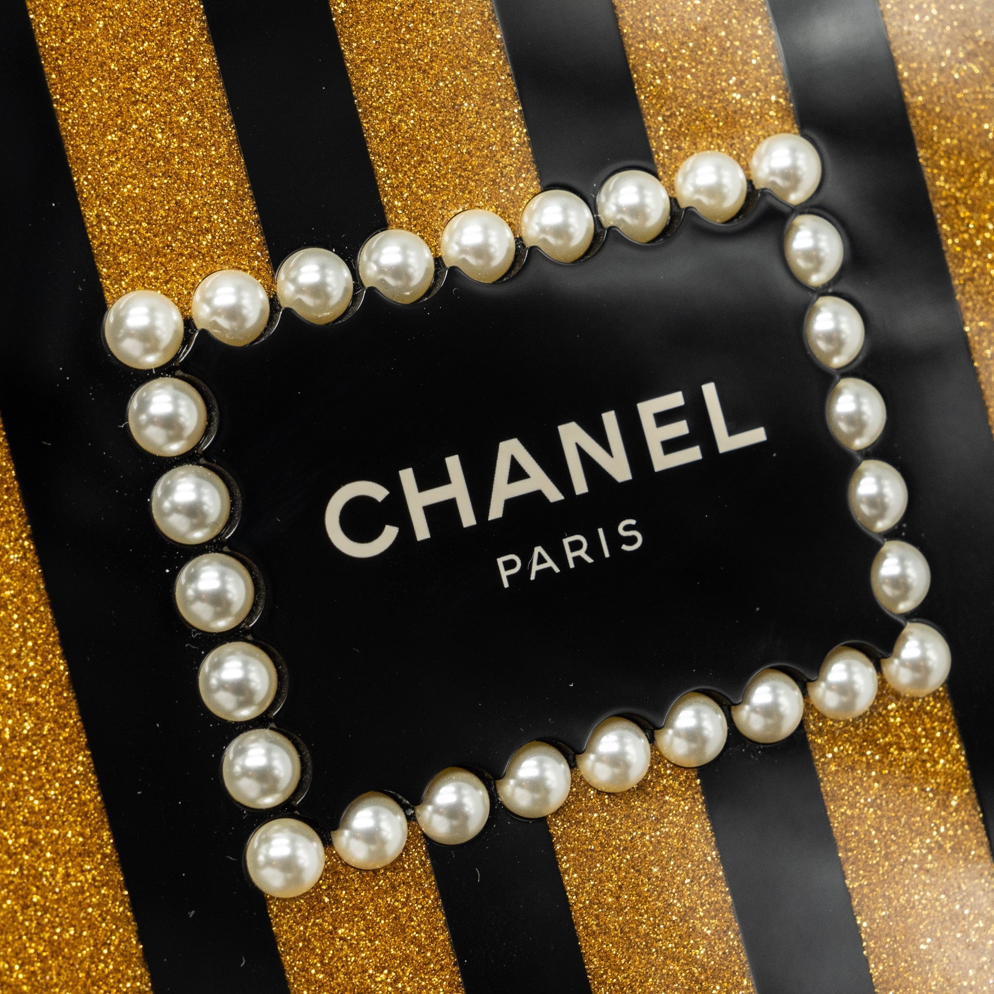 Chanel 17A Perfume Bottle Clutch Evening Bag Black / Bronze L