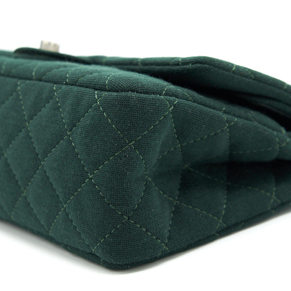 Chanel reissue 2.55 226 Flap Bag fabric Dark green