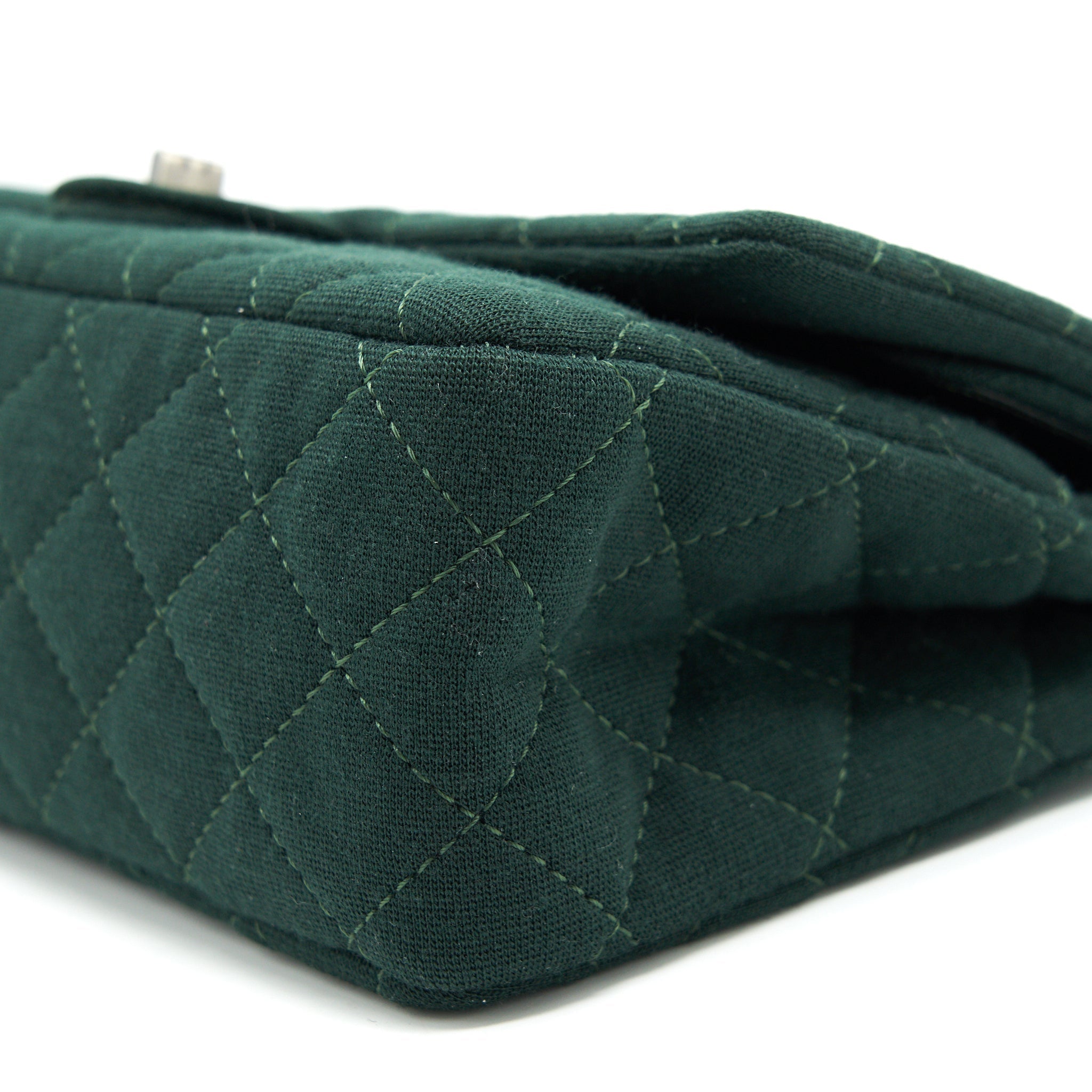 Chanel reissue 2.55 226 Flap Bag fabric Dark green