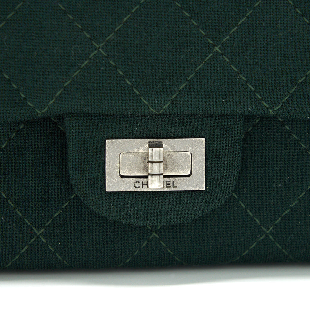 Chanel reissue 2.55 226 Flap Bag fabric Dark green