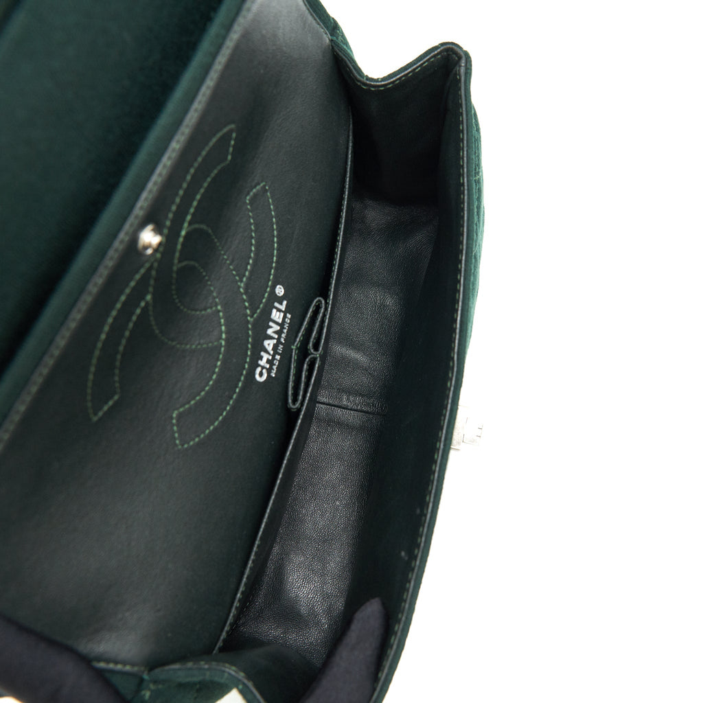 Chanel reissue 2.55 226 Flap Bag fabric Dark green