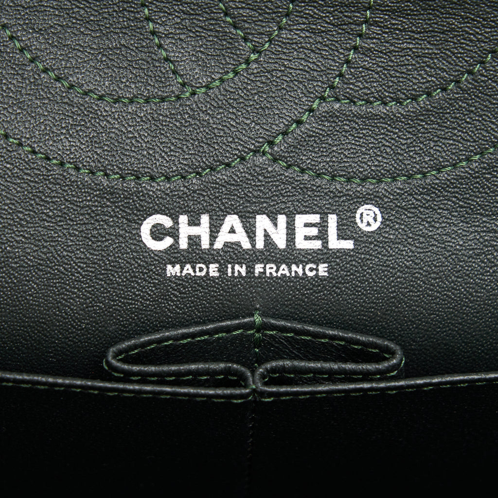Chanel reissue 2.55 226 Flap Bag fabric Dark green
