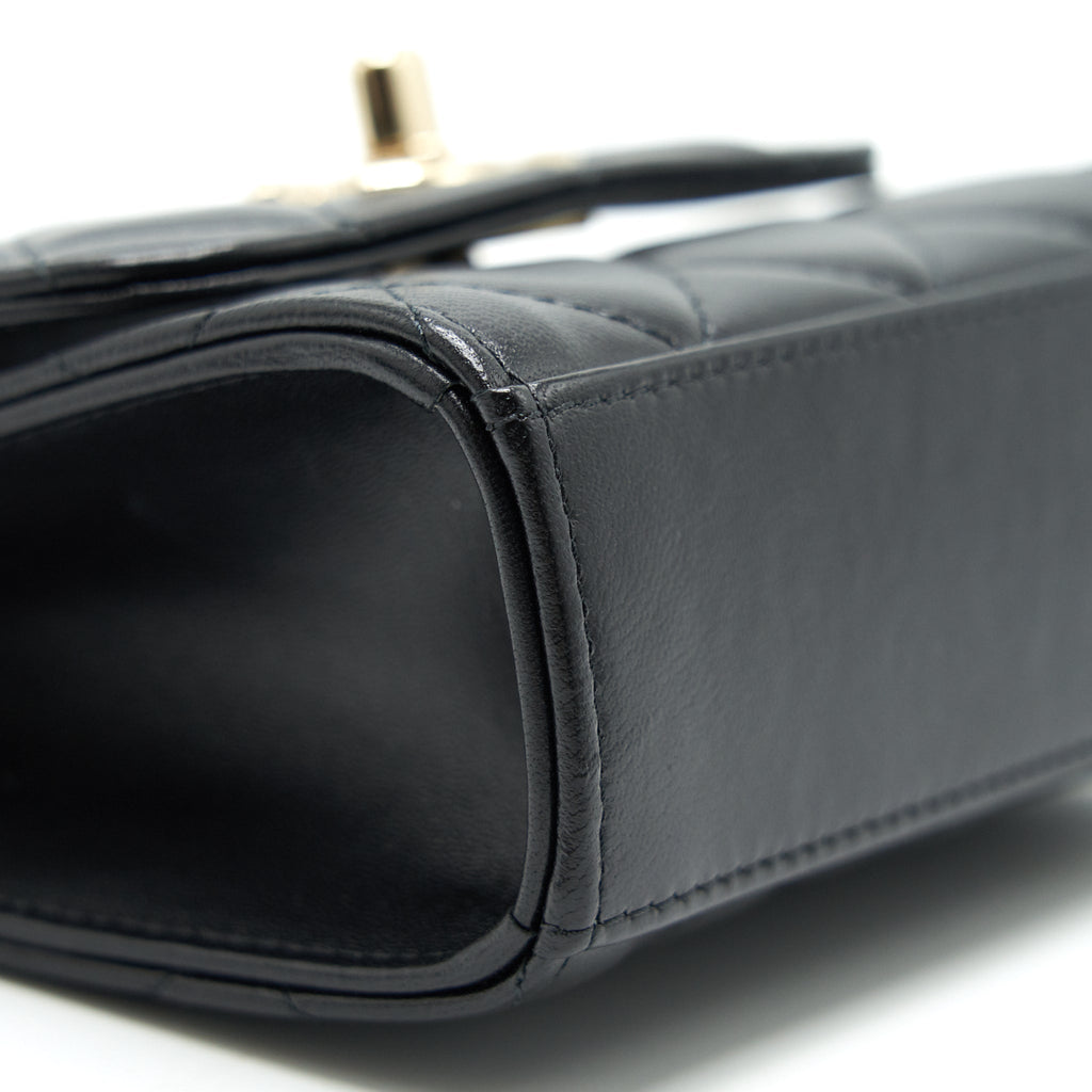 CHANEL MINI TRENDY CC CHAIN WALLET BLACK L