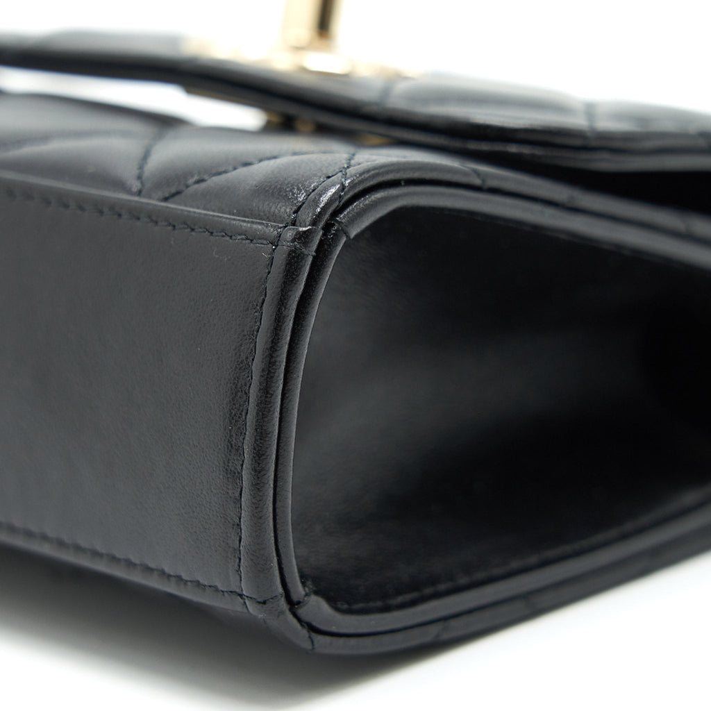 CHANEL MINI TRENDY CC CHAIN WALLET BLACK L
