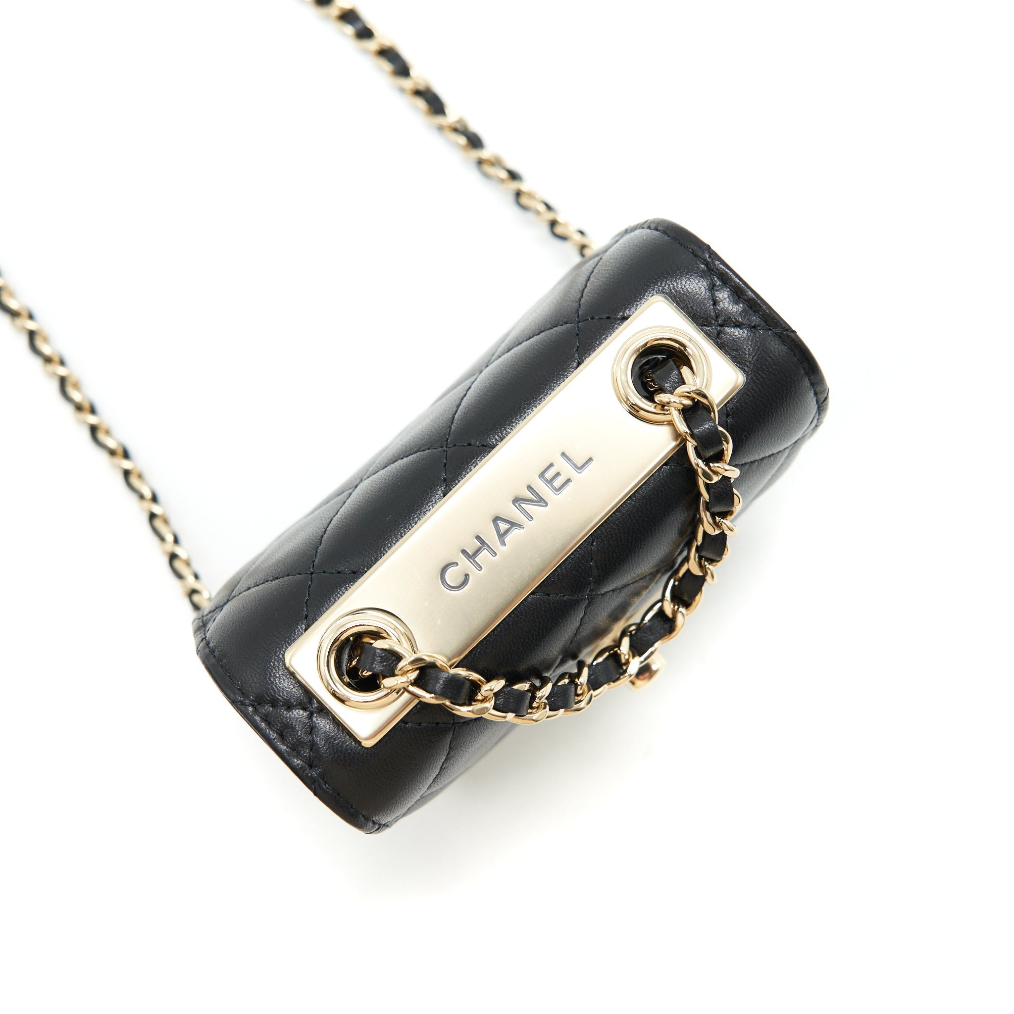 CHANEL MINI TRENDY CC CHAIN WALLET BLACK L