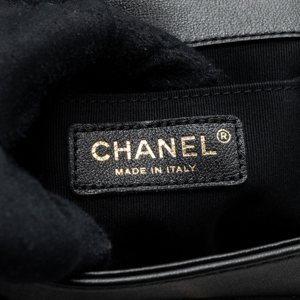 Chanel 23A Triple Pack Backpack Calfskin Black L (microchip)