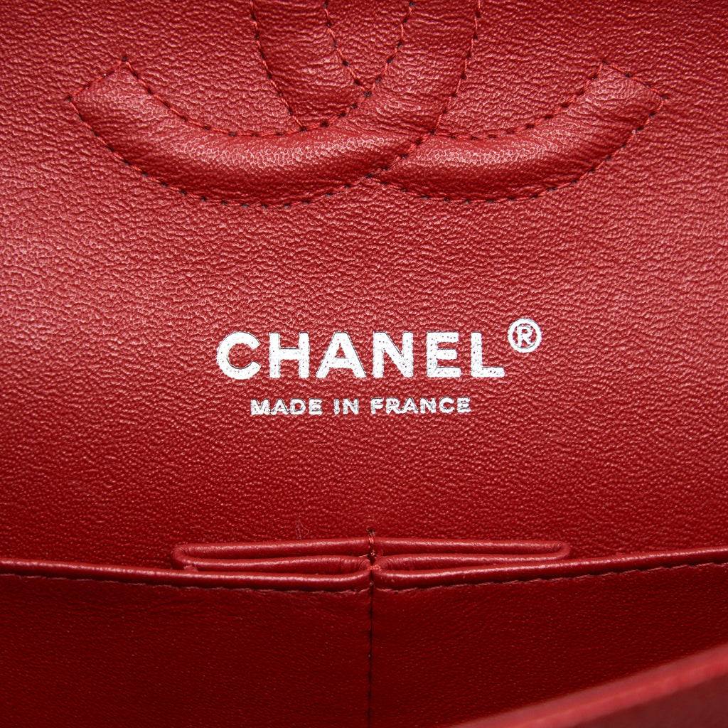 Chanel Medium Classic Double Flap Caviar Red