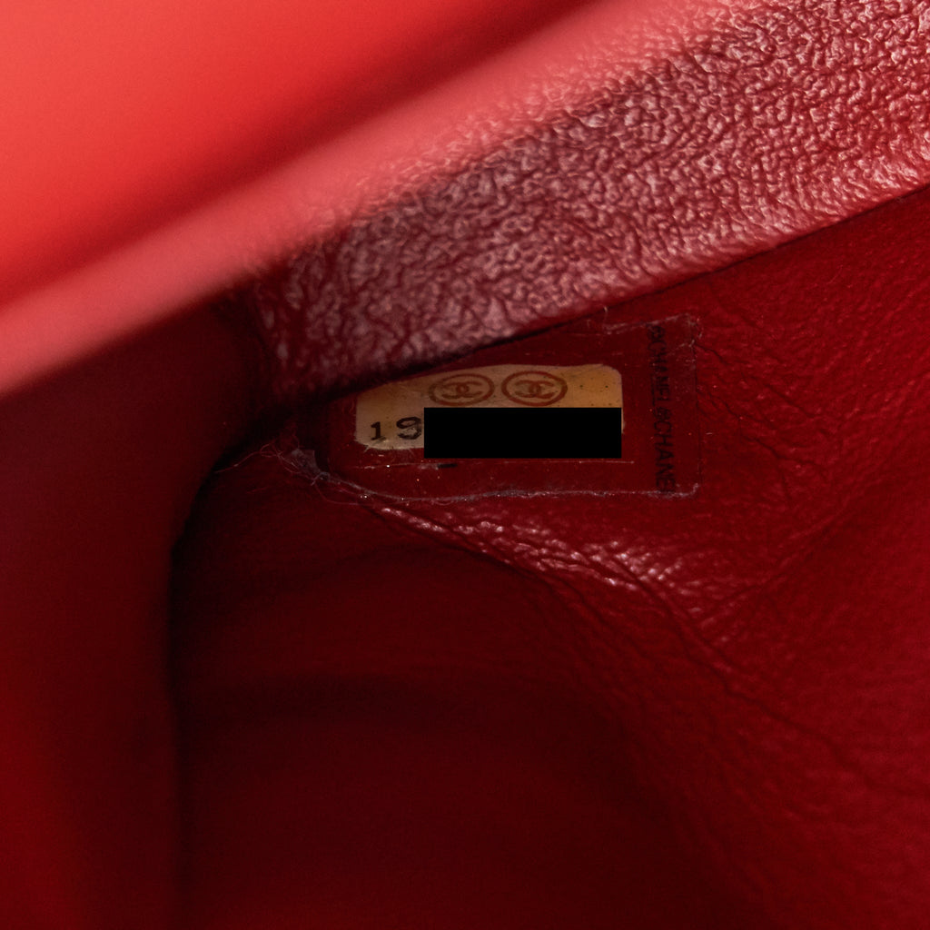 Chanel Medium Classic Double Flap Caviar Red