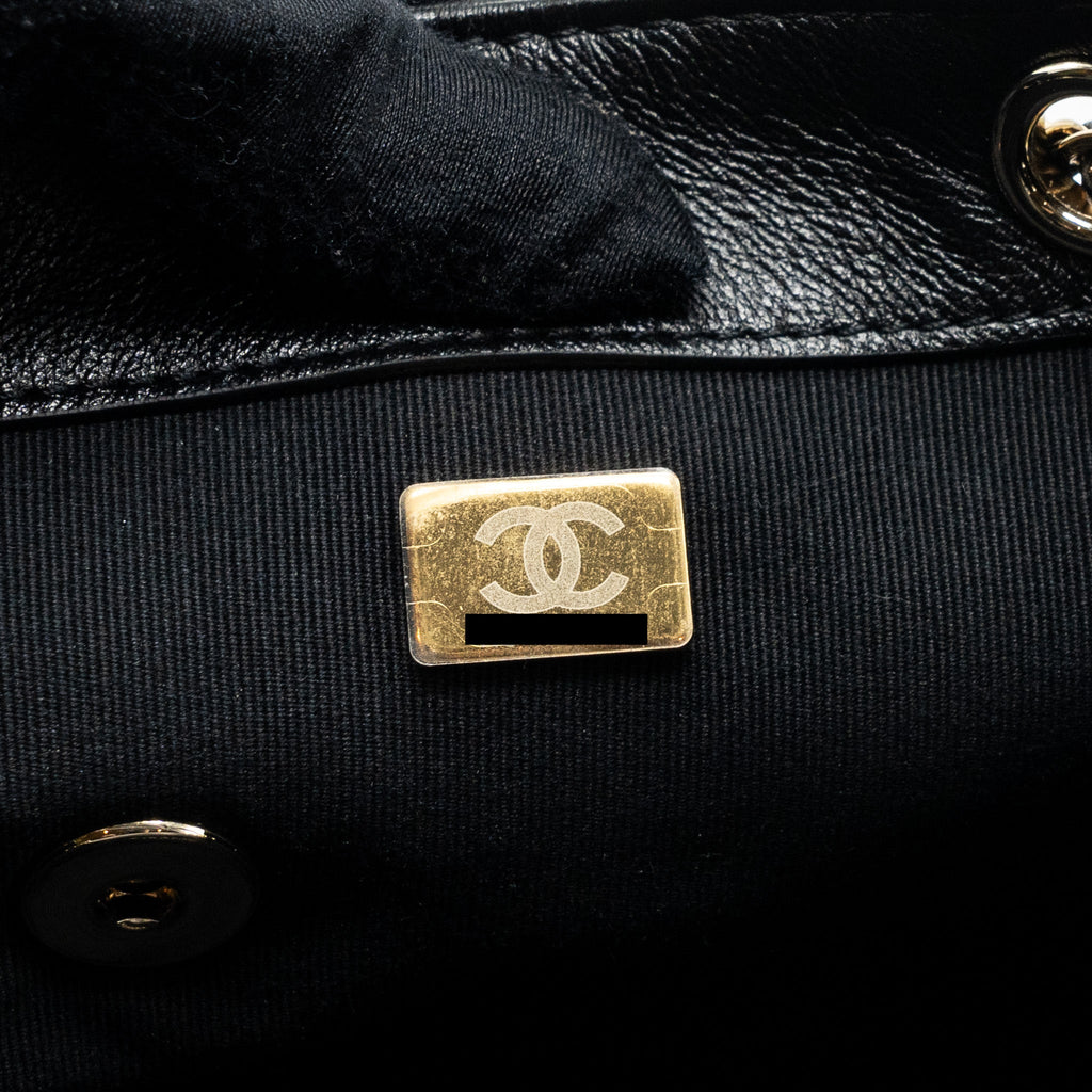Chanel 23A Triple Pack Backpack Calfskin Black L (microchip)