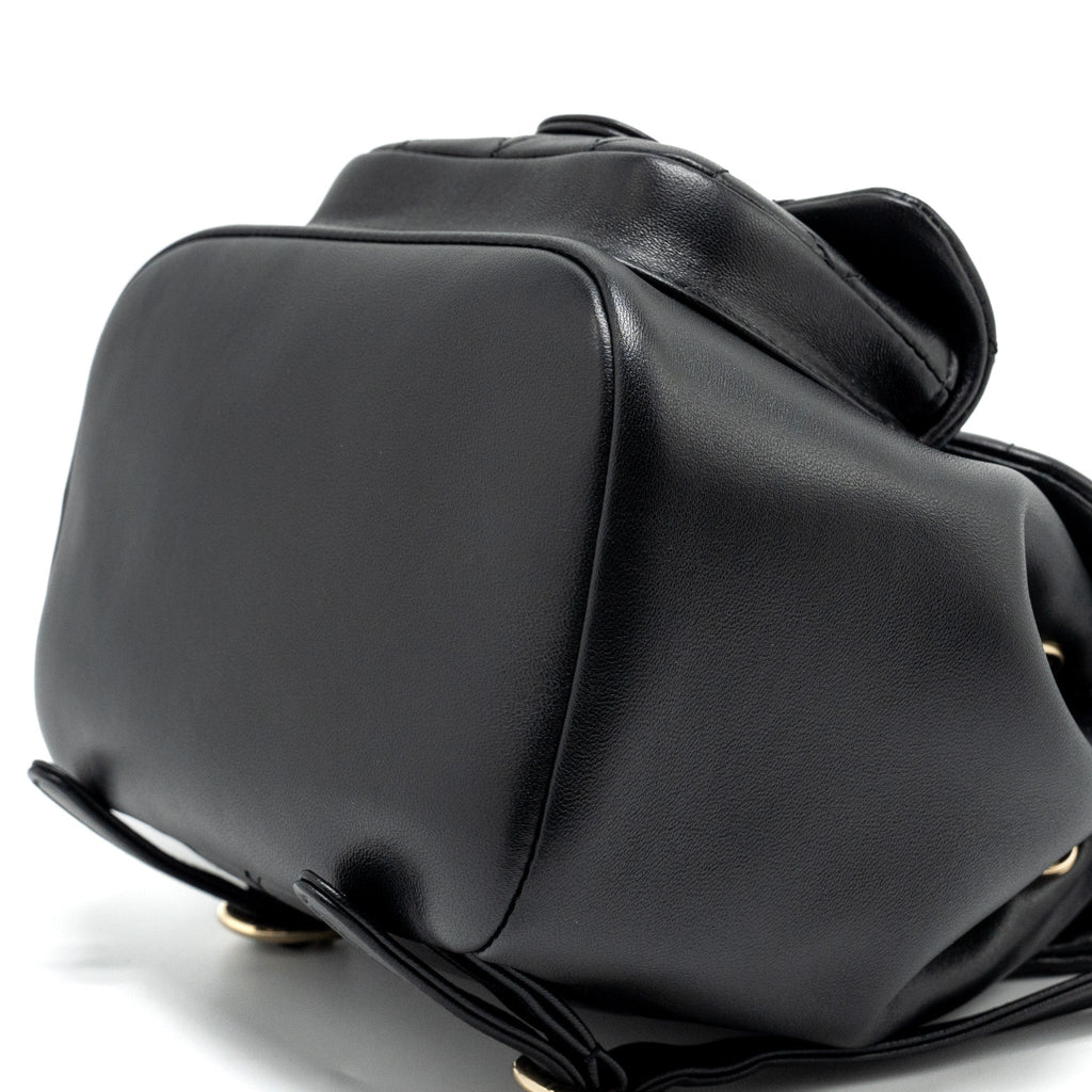 Chanel mini Duma backpack Lambskin black L (microchip)