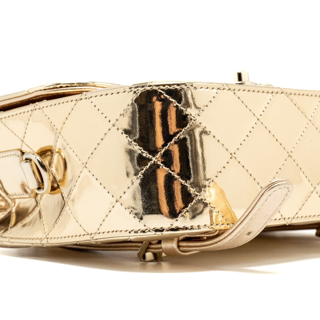 Chanel 24c backpack with star patent Gold L (microchip)