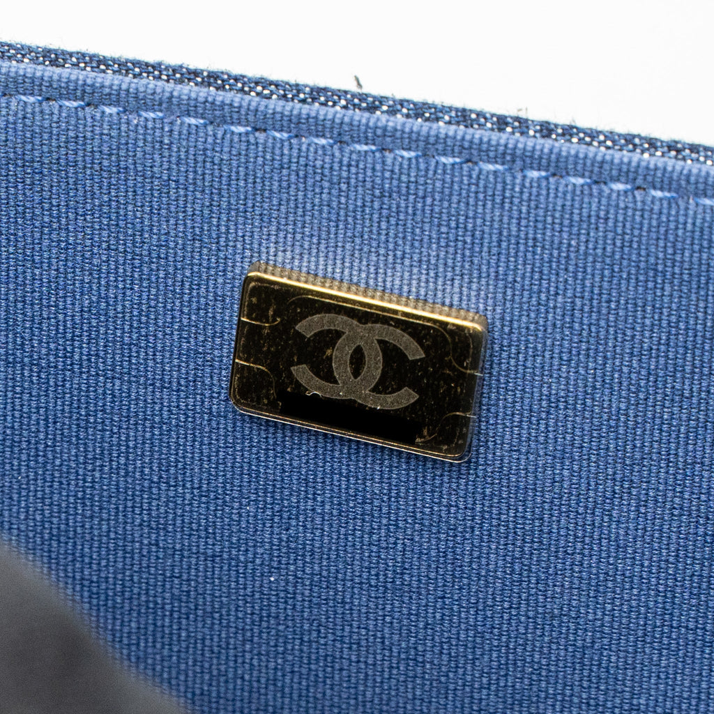 Chanel 23S Flap Backpack Denim Blue Brushed  (Microchip)