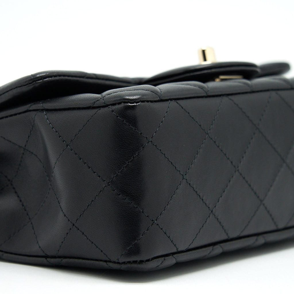 Chanel Mini Rectangular Flap Bag Lambskin L