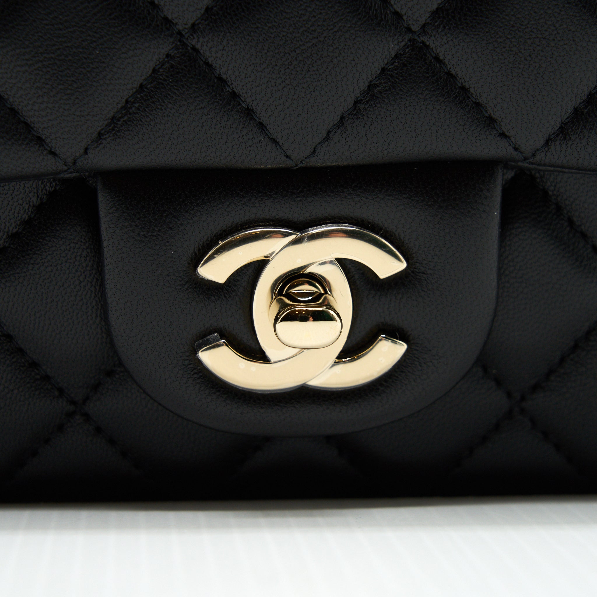 Chanel Mini Rectangular Flap Bag Lambskin L