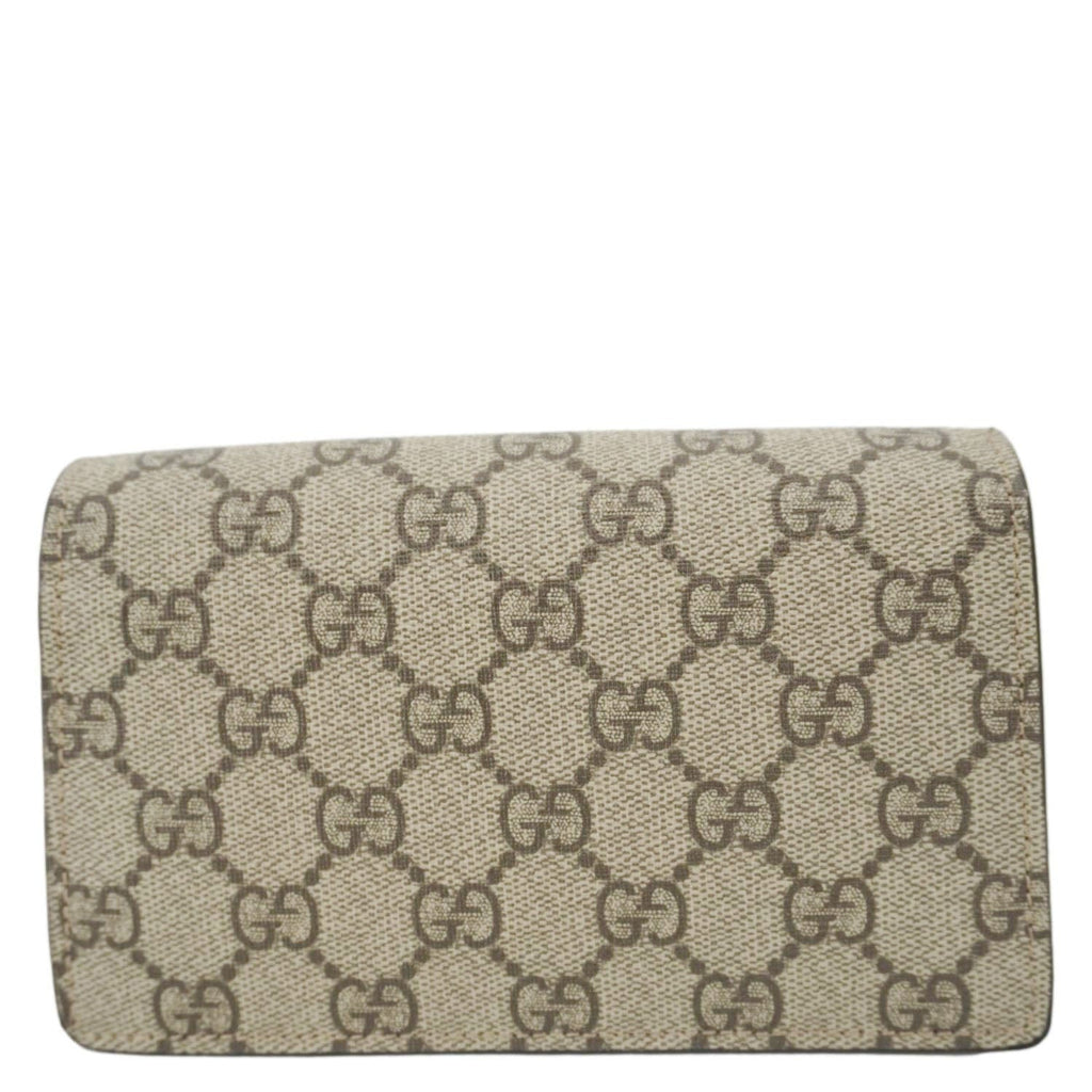GUCCI Dionysus Super Mini GG Supreme Canvas Crossbody Bag Taupe 476432