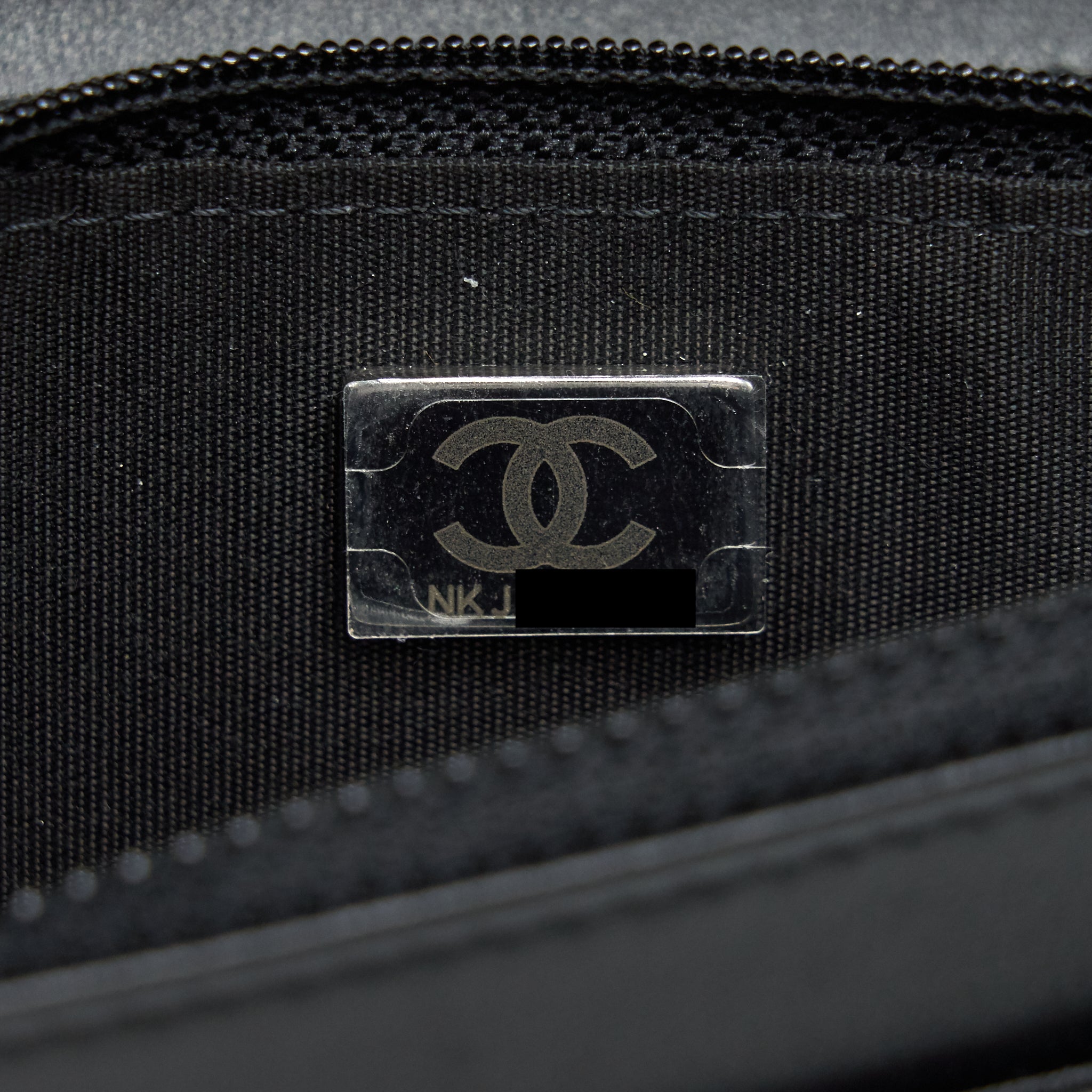 Chanel Boy Wallet On Chain Caviar Black Ruthenium Hardware