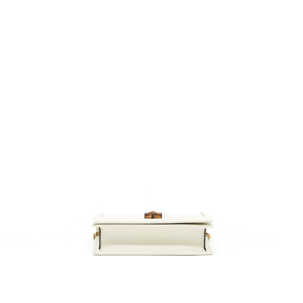 Gucci Diana Mini Bag with Bamboo White