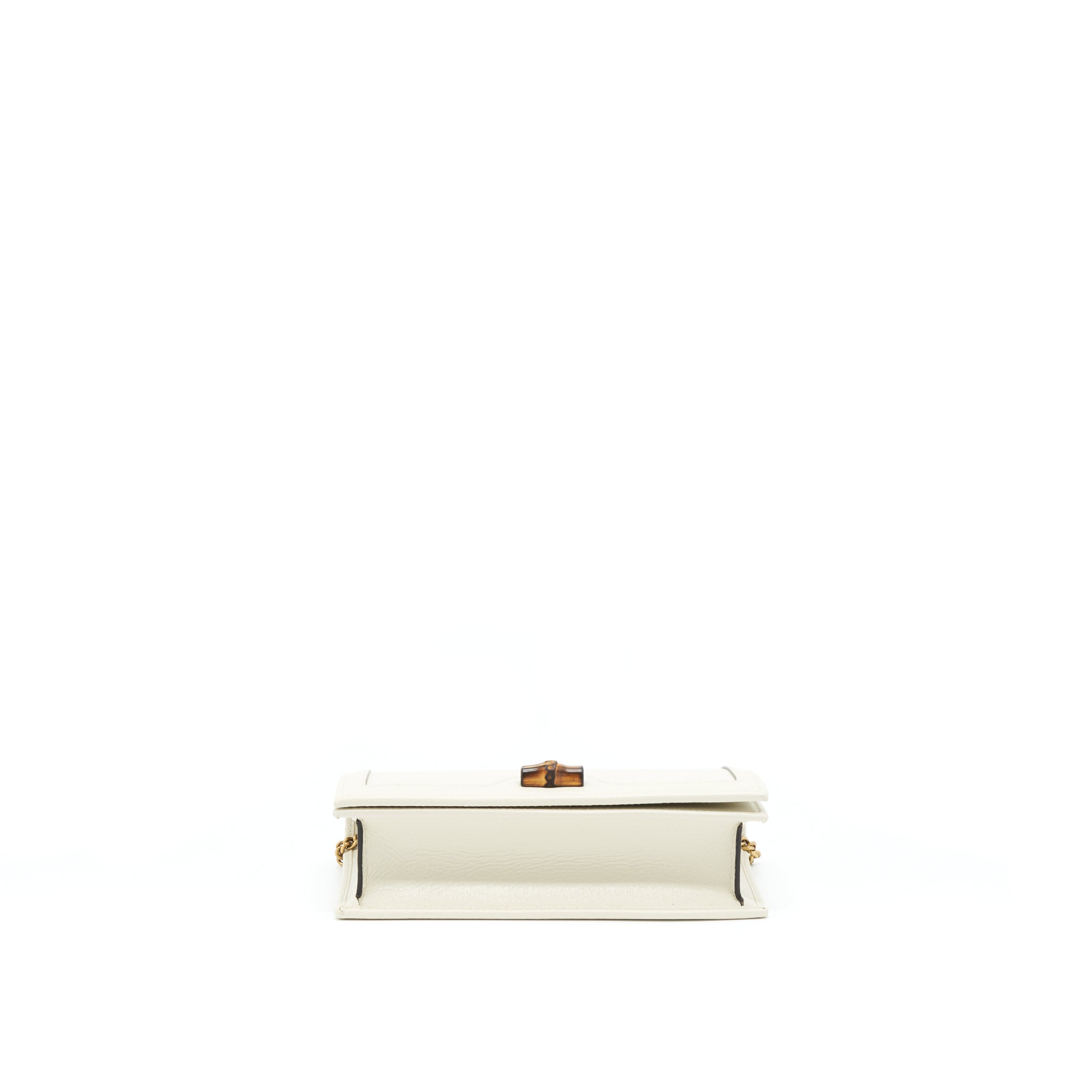 Gucci Diana Mini Bag with Bamboo White