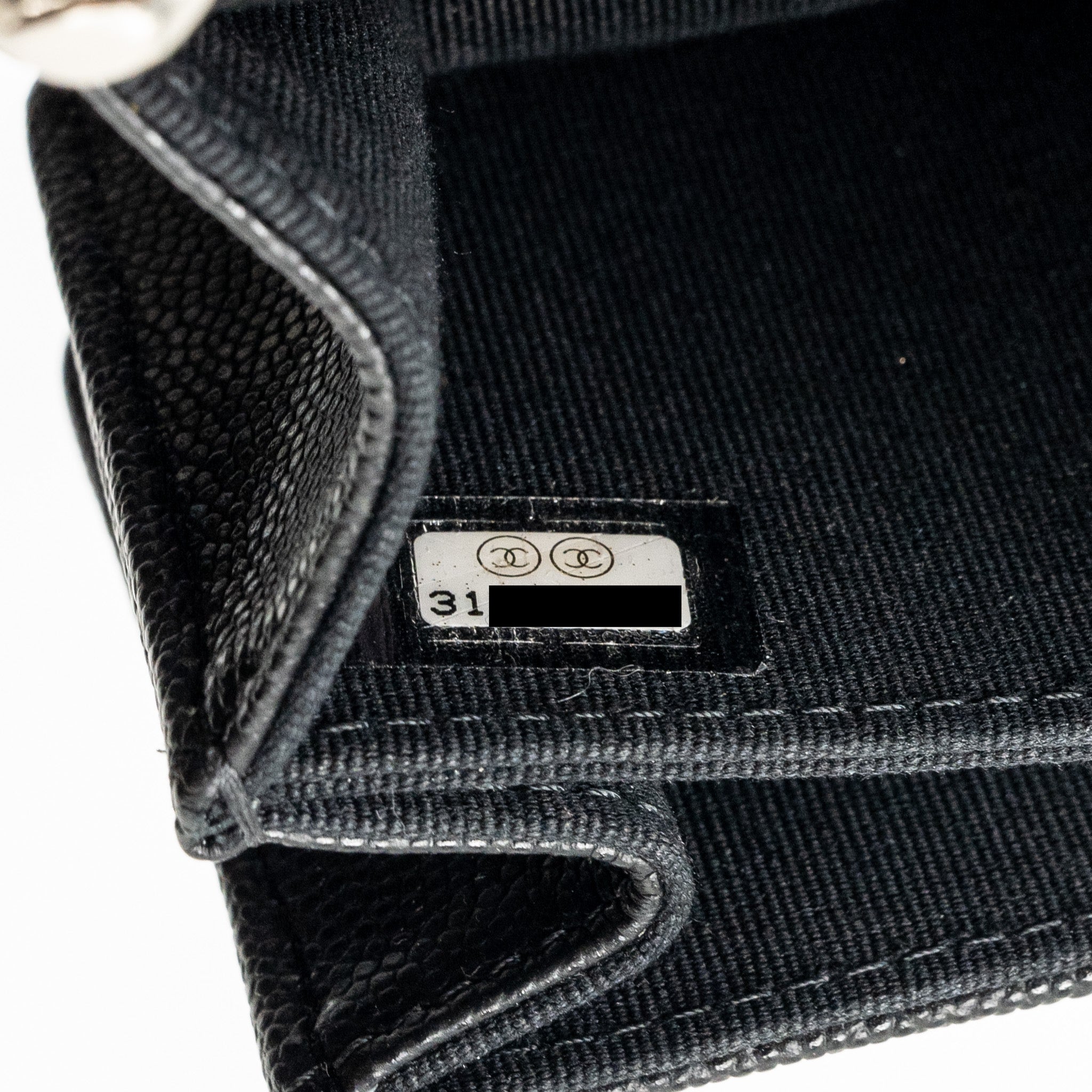 Chanel 22s Mini Clutch With Chain Caviar Black
