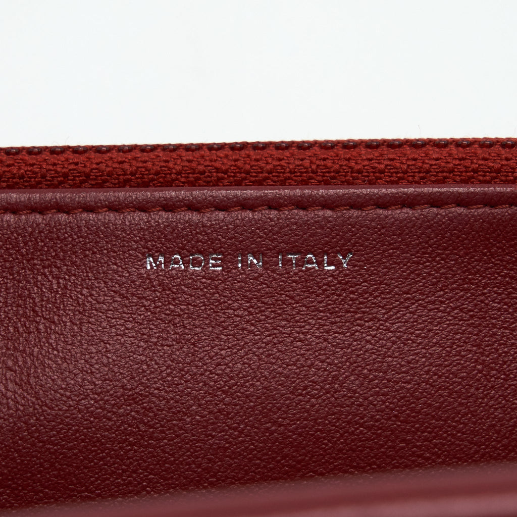 Chanel Classic Wallet On Chain Lambskin Dark Red