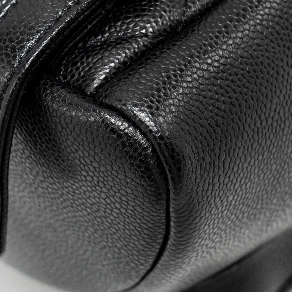 Chanel Triple Pack Backpack Caviar Black L (Microchip)