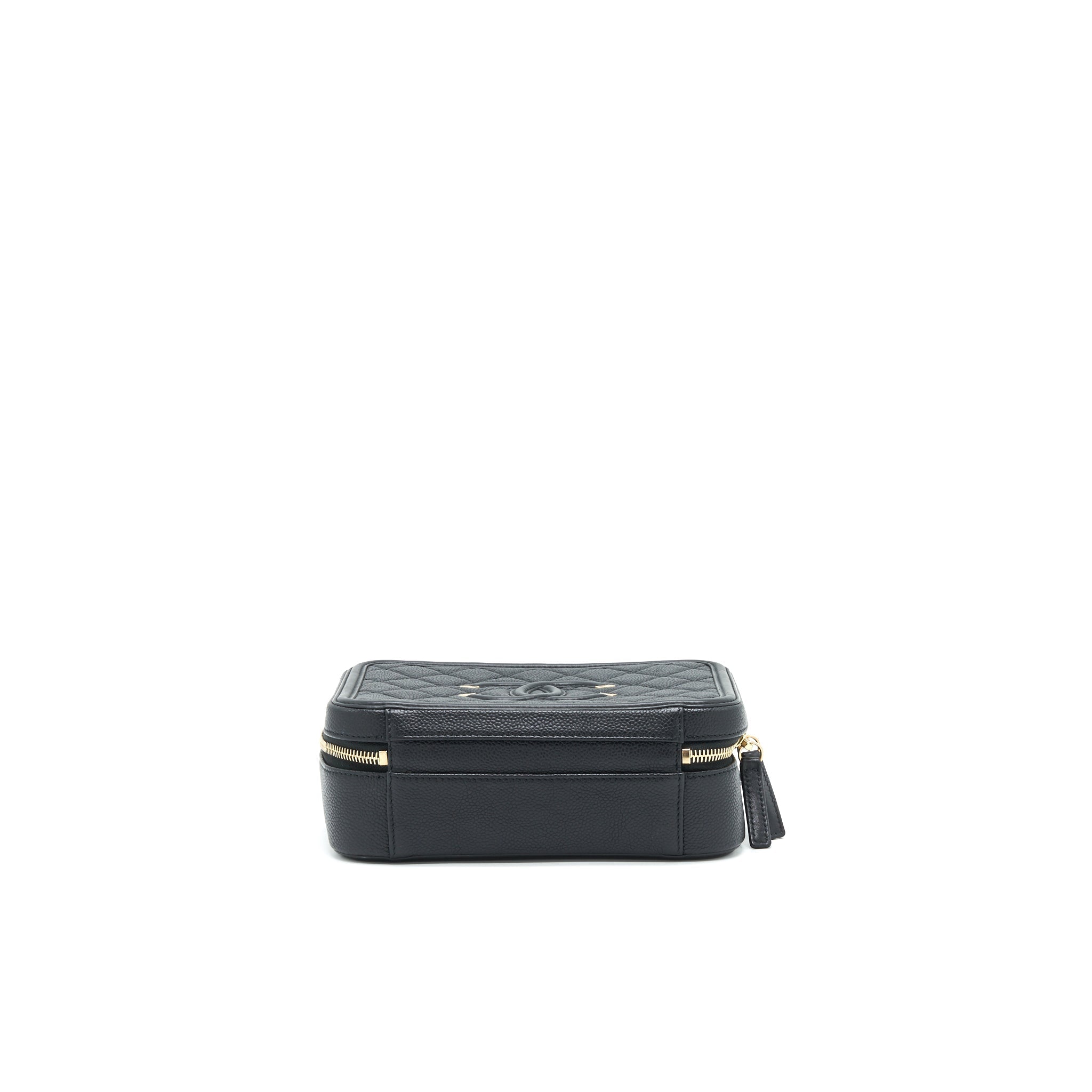 Chanel Cavia Leather Vanity Bag Black