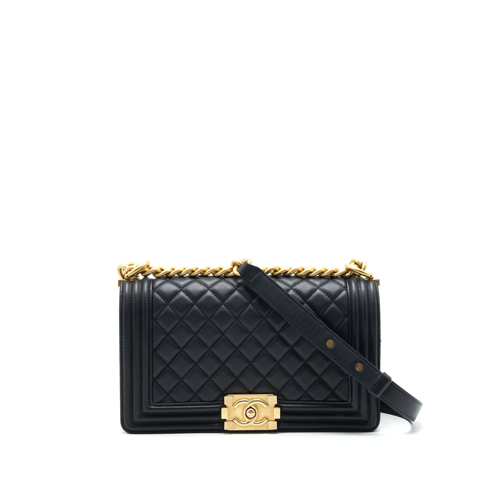 Chanel Medium Boy Black Lambskin