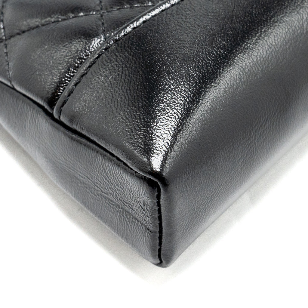 Chanel mini 31 Clutch with Chain Shiny Calfskin Black L (Microchip)