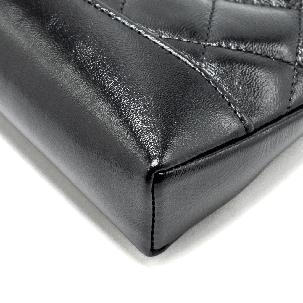 Chanel mini 31 Clutch with Chain Shiny Calfskin Black L (Microchip)