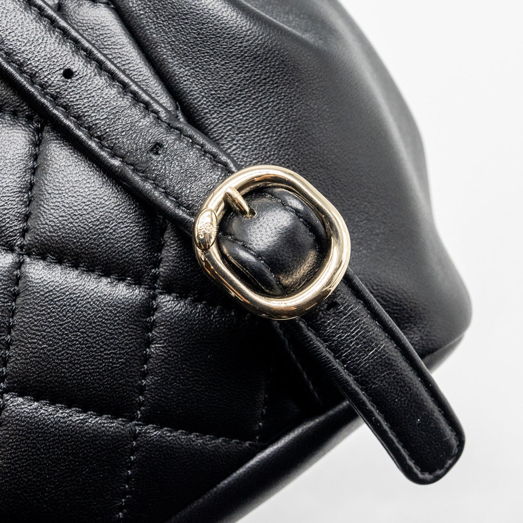 Chanel mini Duma backpack Lambskin black L (microchip)