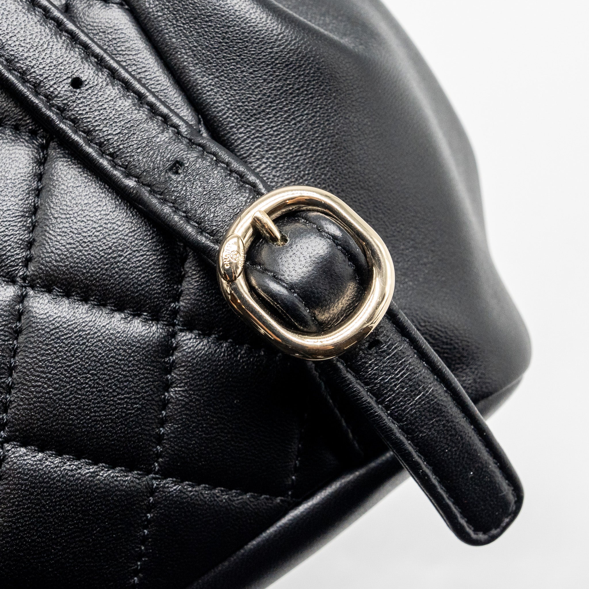 Chanel mini Duma backpack Lambskin black L (microchip)