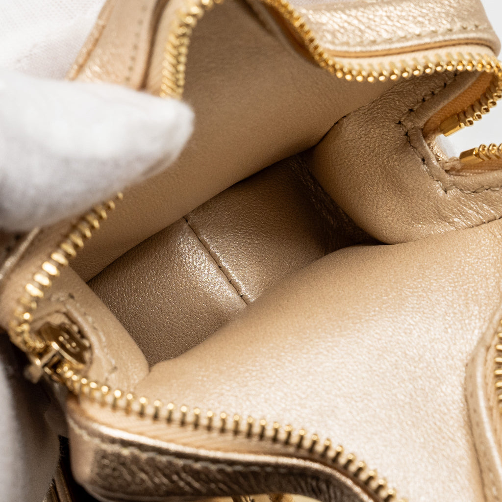 Chanel 24c backpack with star patent Gold L (microchip)