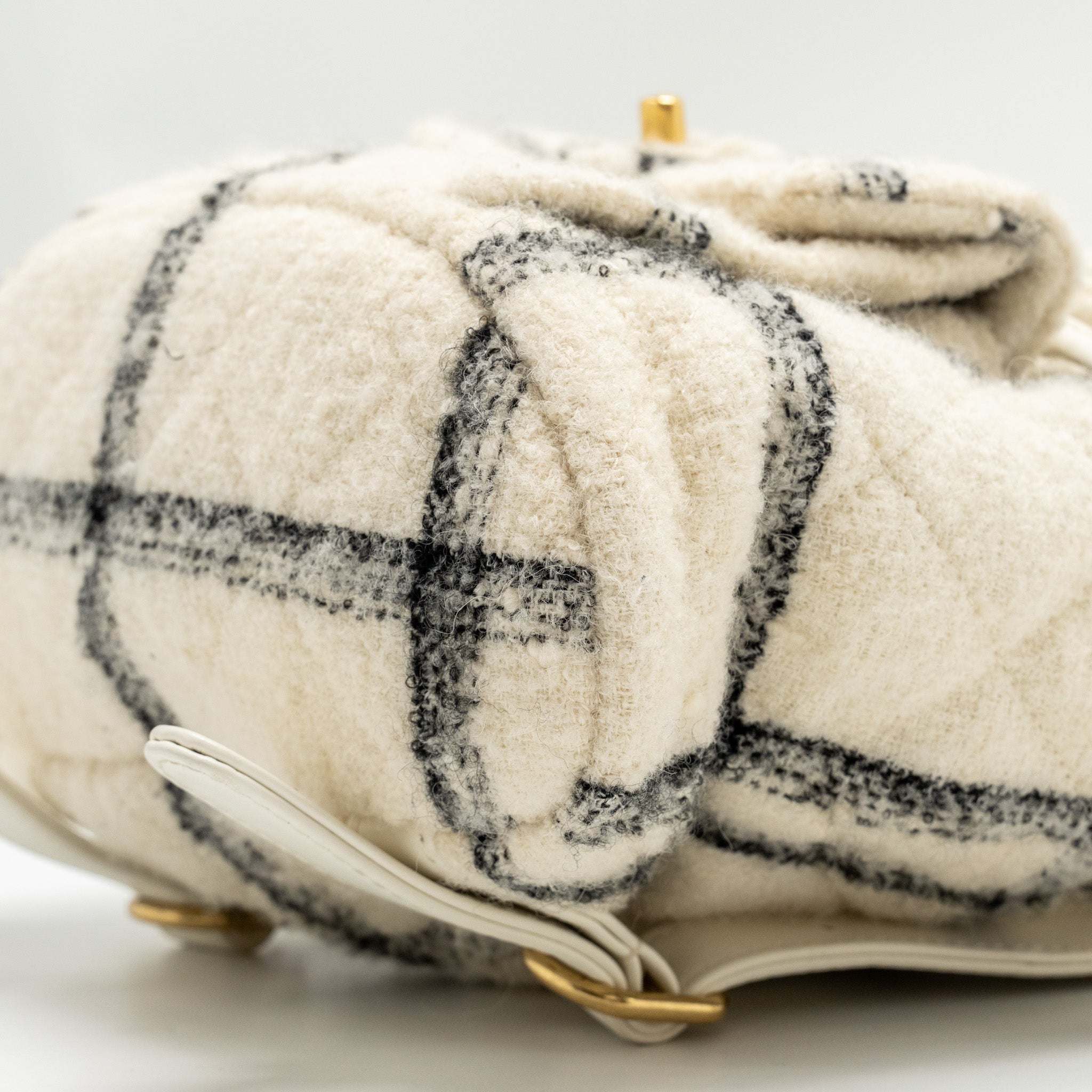 Chanel Duma Backpack Fabric White/Multicolour  (microchip)