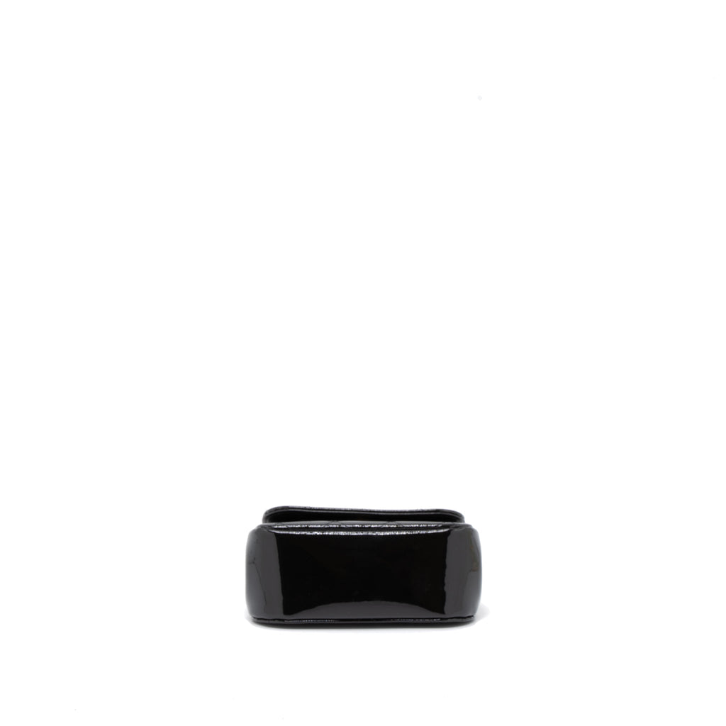 Chanel 22K Mini Clutch With Chain Patent Black  (Microchip)