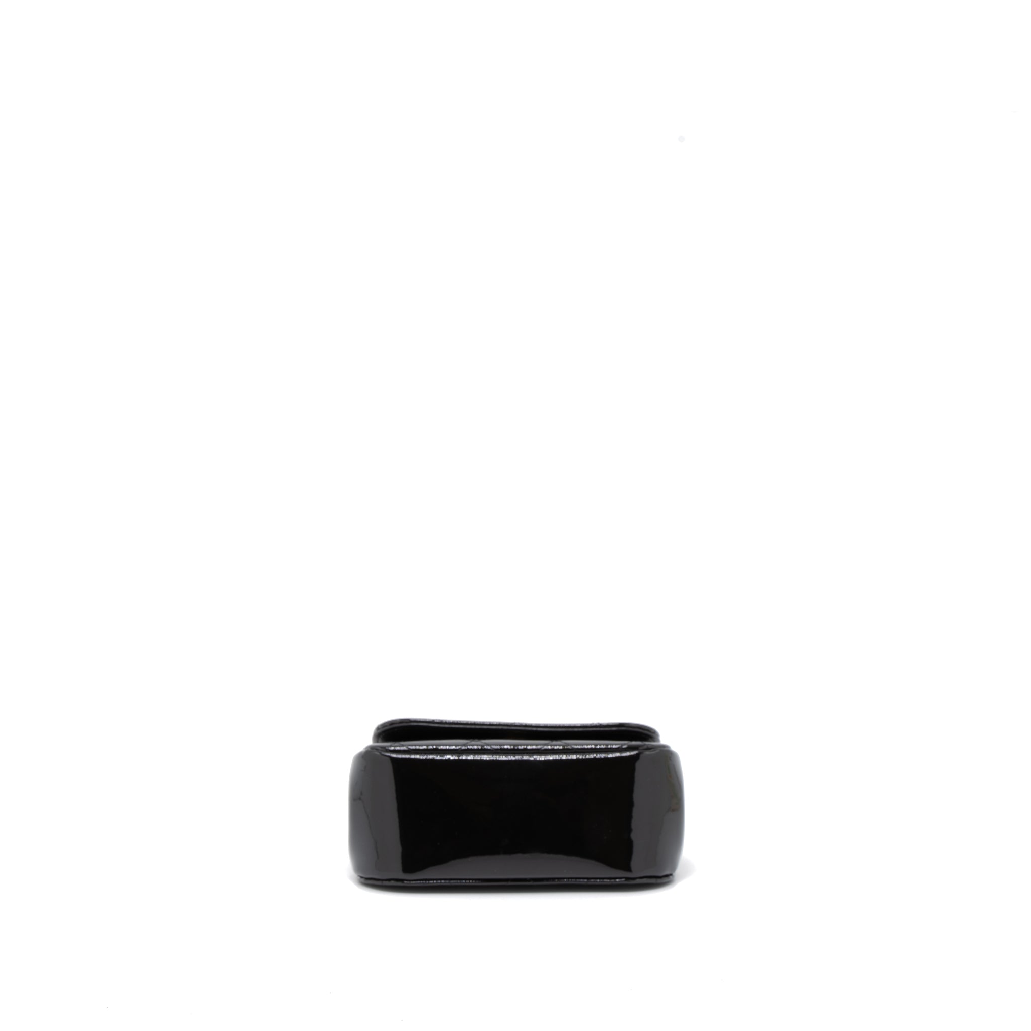Chanel 22K Mini Clutch With Chain Patent Black  (Microchip)