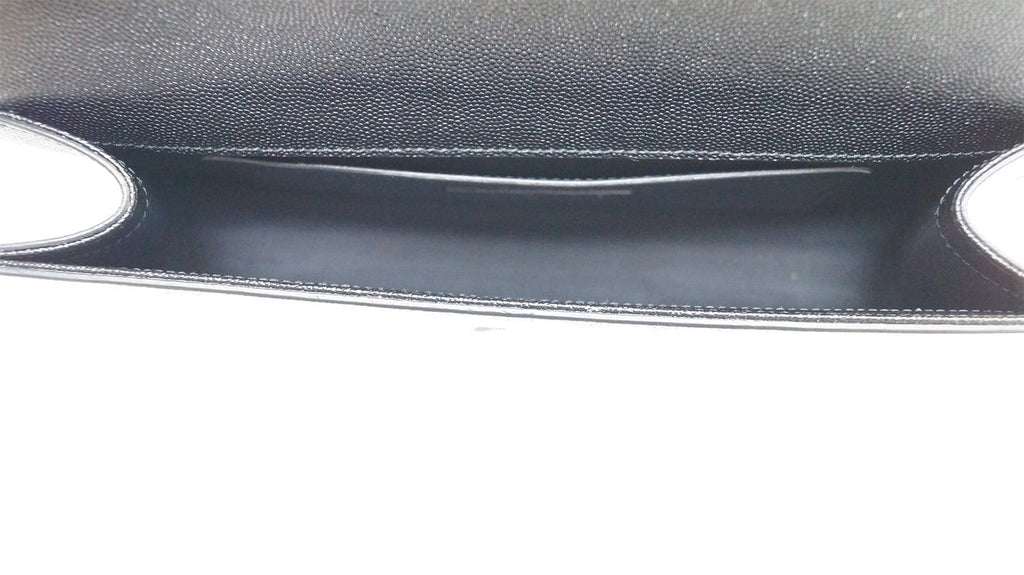 YVES SAINT LAURENT Kate Black Leather Clutch