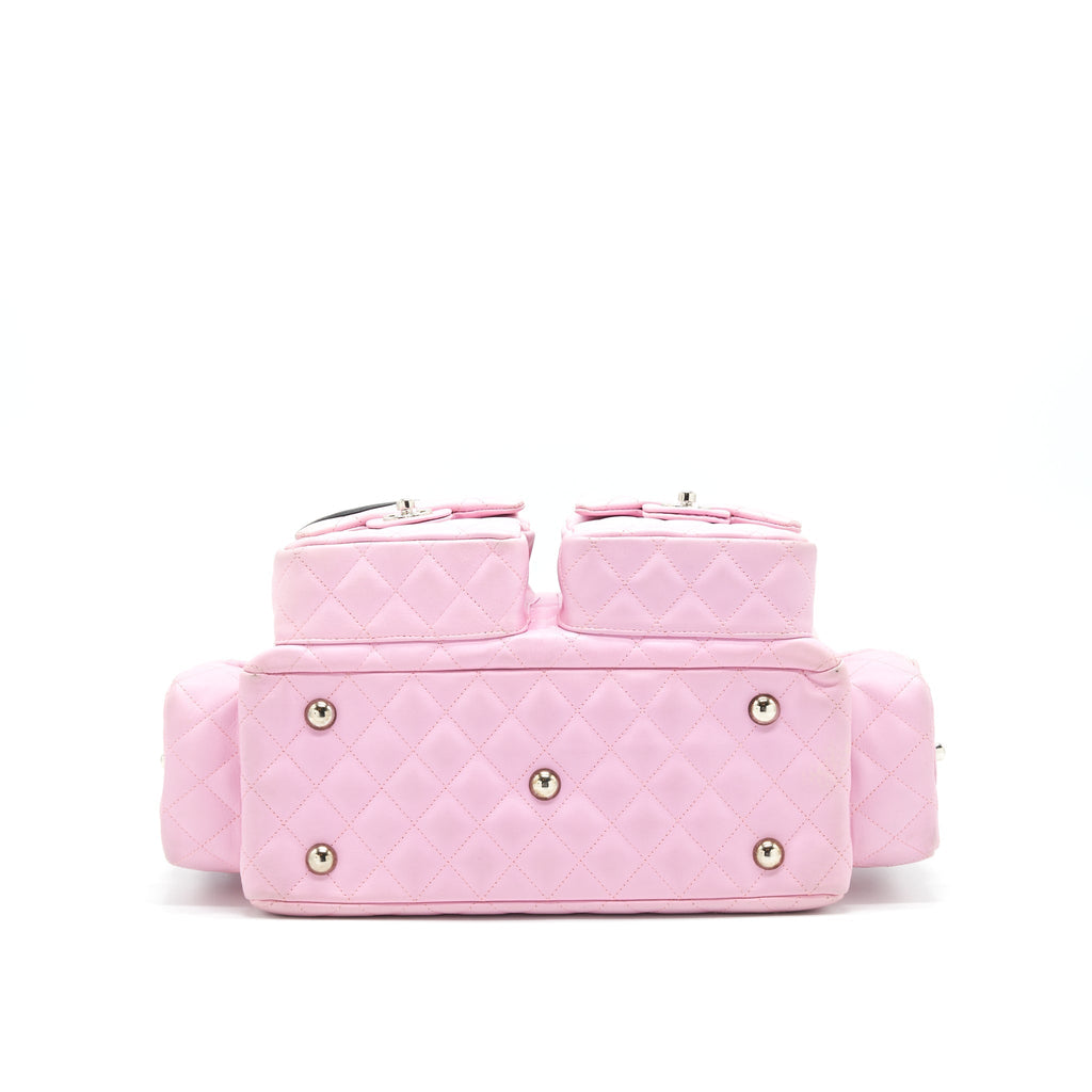 Chanel Cambon aligned Large Reporter Bag in Pink