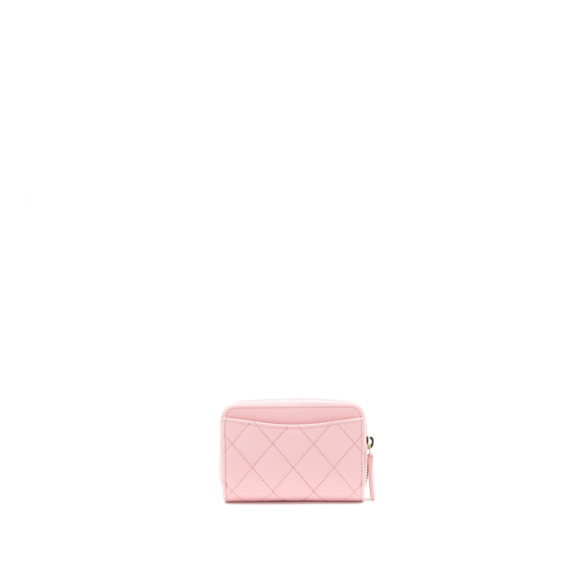 Chanel 22C Zip holder Pink Caviar L