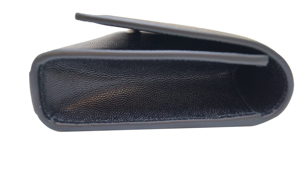 YVES SAINT LAURENT Kate Black Leather Clutch