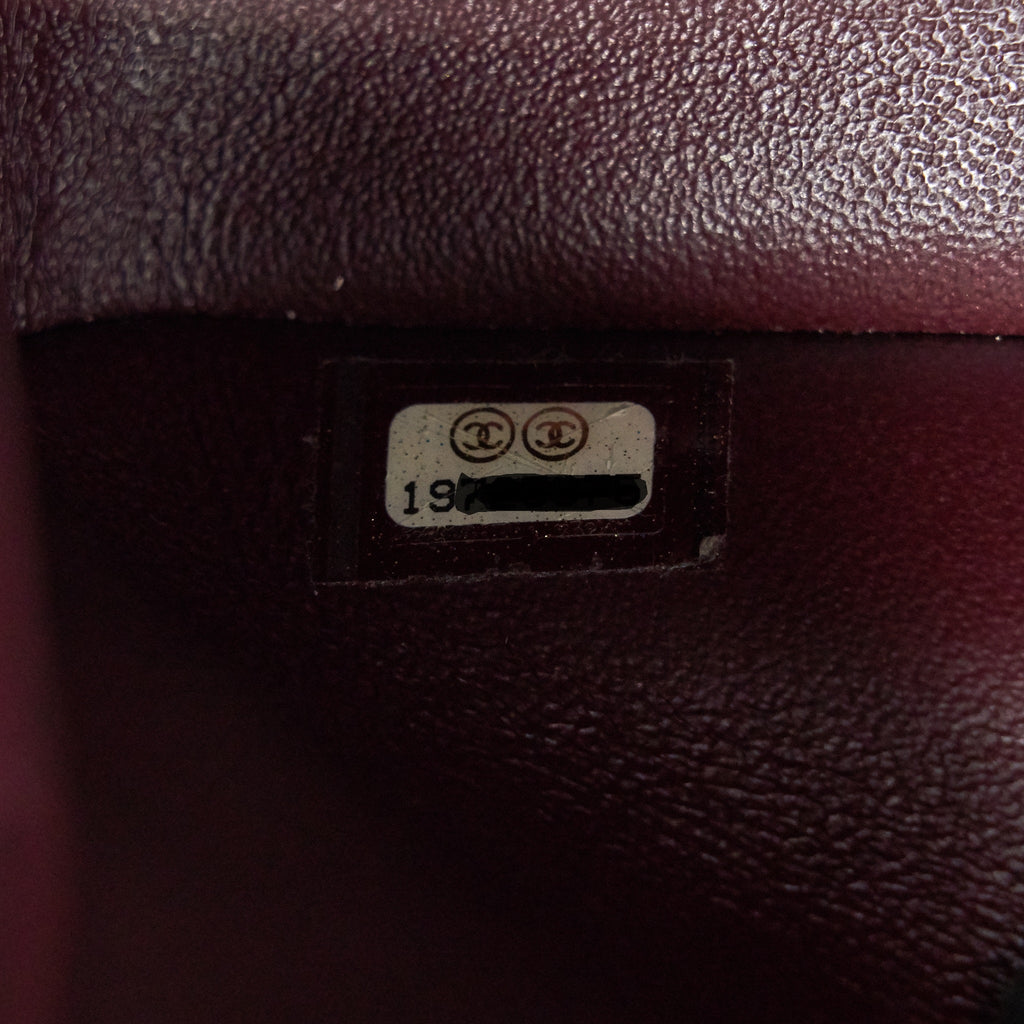 CHANEL CLASSIC JUMBO DOUBLE FLAP BAG BLACK CAVIER