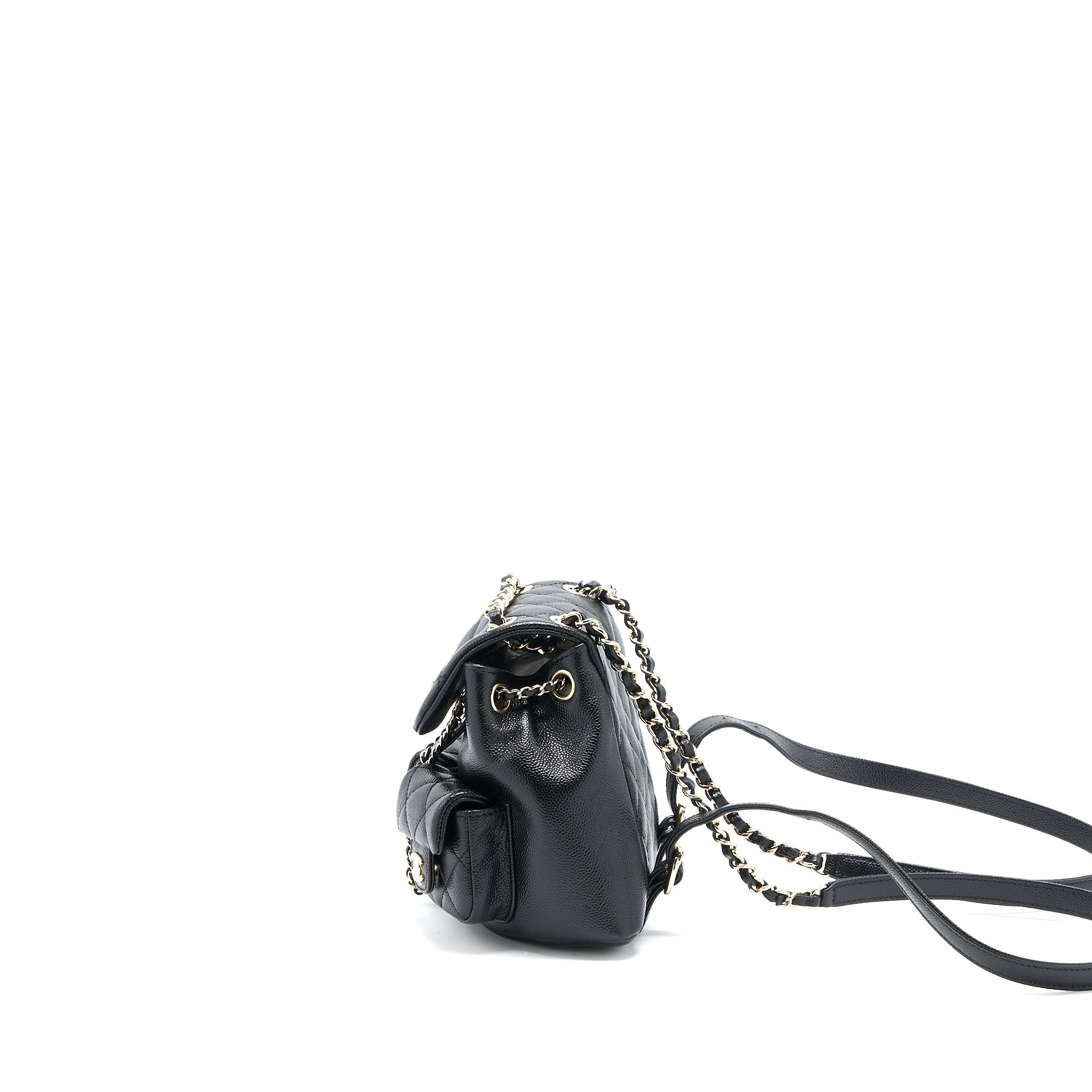 Chanel 23p Mini Triple Pack Backpack Caviar Black L (Microchip)