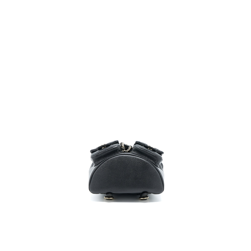 Chanel 23p Mini Triple Pack Backpack Caviar Black L (Microchip)