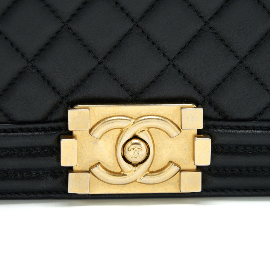 Chanel Medium Boy Black Lambskin