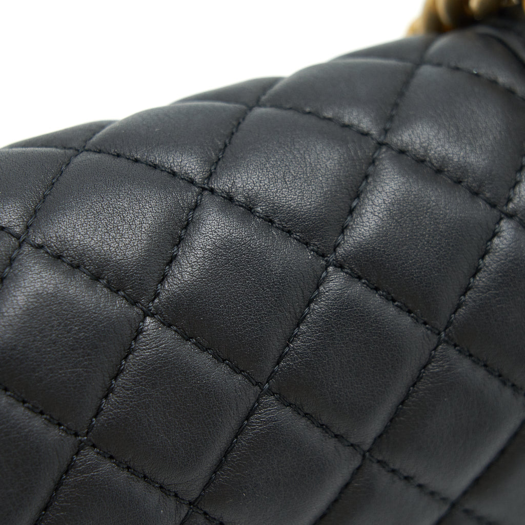 Chanel Medium Boy Black Lambskin
