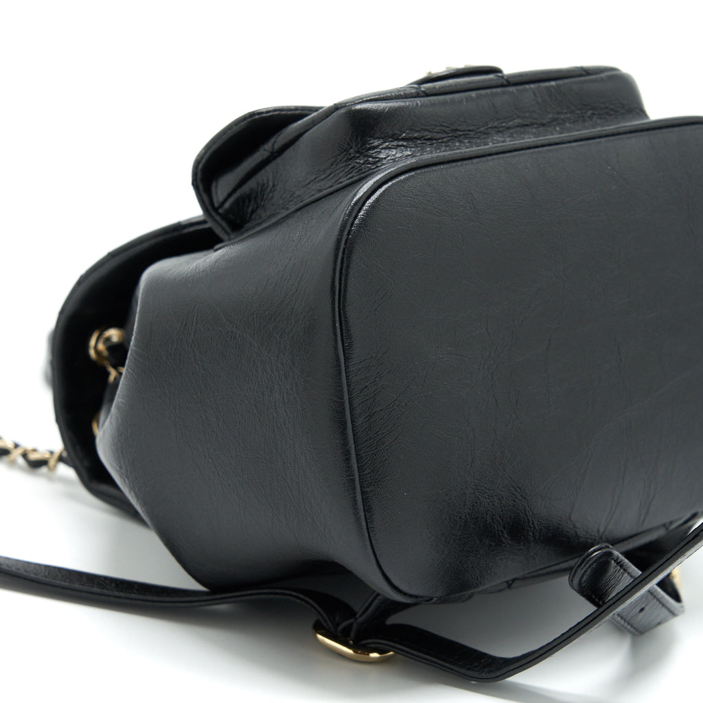 Chanel 22C Mini Duma Backpack Calfskin Black L